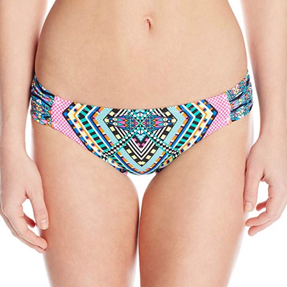 Jessica Simpson Black/Multi Bikini Bottoms sz L